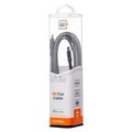 Ventev Chargesync Flat USB C to Apple Lightning Cable 6ft, Gray FC6-GRY256529